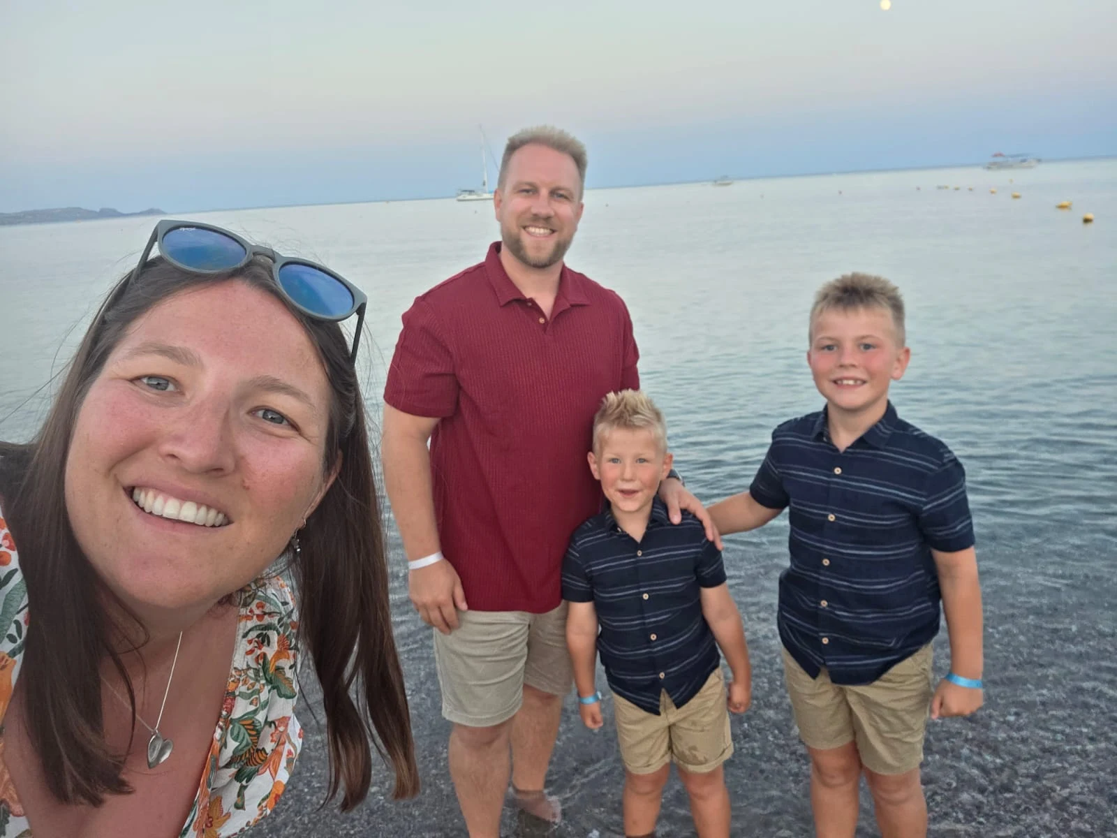 Rhys and Ruth Jones with their two children